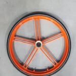 Ca. 54x Voorwiel fiets 22″, Oranje + zwart